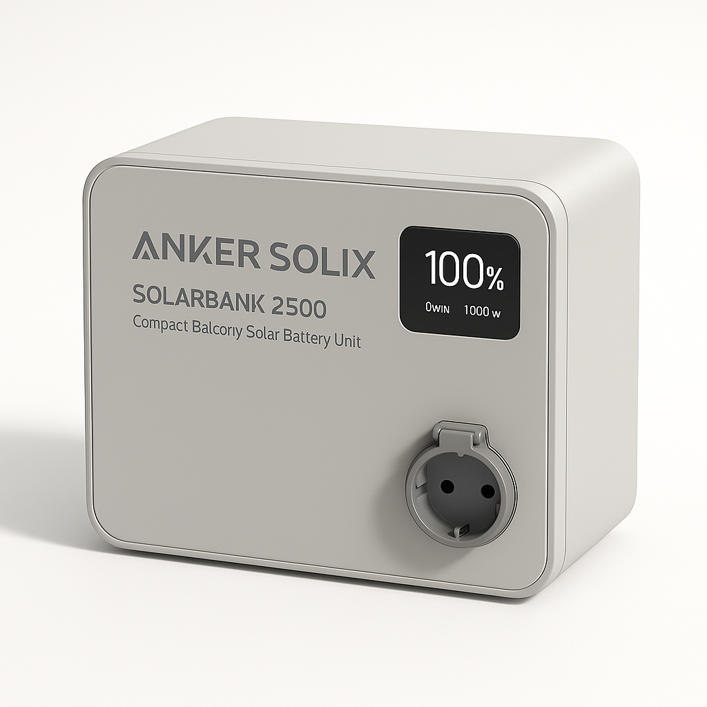 Anker SOLIX Solarbank 2.500 Wh 1.000W Nulleinspeisung