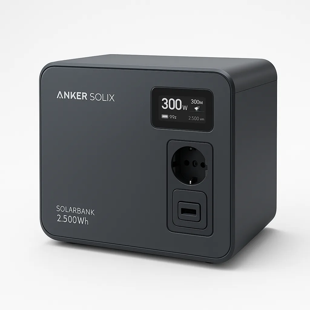 Anker SOLIX Solarbank 2.500 Wh 1.000W Nulleinspeisung